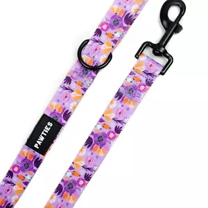 Pink and Purple Beautiful Floral Stylish 5' Long and 1" Wide Dog Leash - Picture 1 of 2