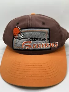 Vintage 90s Official NFL Cleveland Browns Apex One Back Script Snapback Hat - Picture 1 of 7