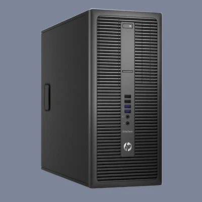 HP Core i7 EliteDesk 800 G1 Desktop 16GB 32GB RAM up to 1TB SSD Windows 10 Pro - Image 1 of 3