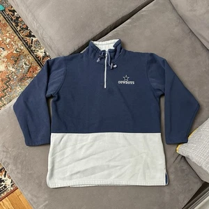 Vintage Dallas Cowboys 1/4 Zip Pullover Small Moretz NFL Gameday  - Picture 1 of 16