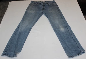 Jeans uomo Levi's 505 effetto invecchiato taglia 34x34 vestibilità regolare blu - Foto 1 di 12