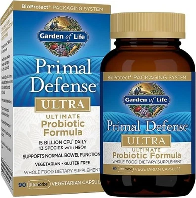 Garden of Life Primal Defense Fórmula Ultra Probiótica 90 Cápsulas Vegetales BB 11/2026 Foto 1 de 2