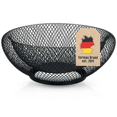 Obstkorb aus Metall Modische runde Obstschale Dekoschale doppelwandig - Bild 1 von 4