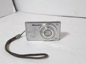Sony DSC-W830 CyberShot 20.1MP Digital Camera Silver 8x Zoom for Parts Repair - Picture 1 of 15