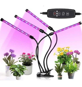 LED Grow Lights Vollspektrum für Zimmerpflanzen 4 Arme, Auto Timer. - Bild 1 von 8