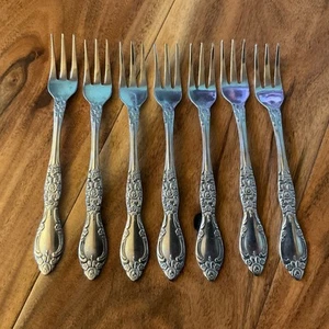 Oneida Northland Carolina Cocktailgabeln klein Edelstahl 7er Set - Bild 1 von 5