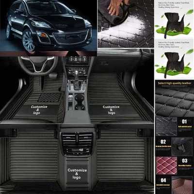 For Mazda CX-7 Car Floor Mats Waterproof Auto Custom Liner Carpets PU Leather - Изображение 1 из 4