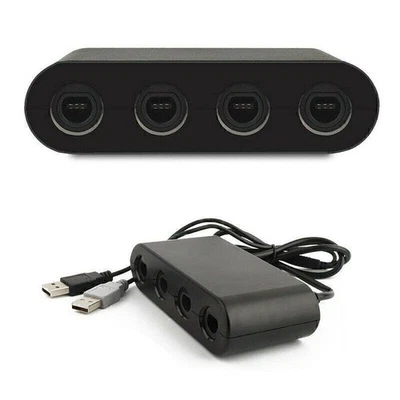 4-Port For GameCube Controller USB Adapter Converter For Nintendo Wii U & PC - Image 1 of 4