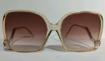 Винтажные солнцезащитные очки женские фиолетовый большой линзы хорошее состояние 80-х низкий руки стиль - Изображение 1 из 4