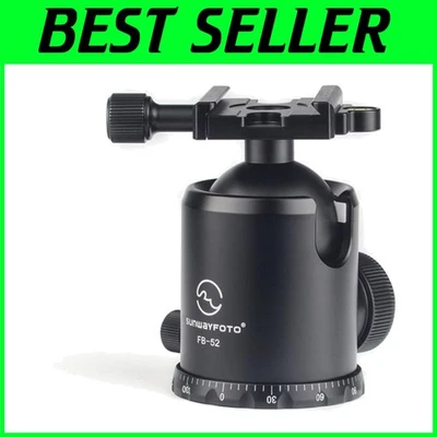52mm Tripod Ball Head with 44lb Load - Arca Compatible Photography Gear - Image 1 of 4