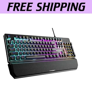 Ergonomic Mechanical Keyboard with RGB Backlighting and Removable Wrist Rest - Picture 1 of 10
