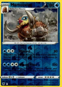 Juego de cartas coleccionables Pokémon Mamoswine raro holograma inverso 033/189 resplandor astral - Imagen 1 de 2