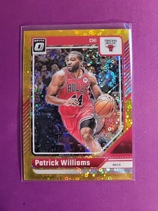 PATRICK WILLIAMS 2024-25 DONRUSS OPTIC BALONCESTO DORADO Disco PRIZM BULLS/10 SSP - Imagen 1 de 2