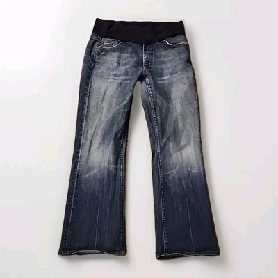 A Pea In The Pod 7 For All Mankind Maternity Belly Panel Jeans Size Large / 32 - Image 1 of 4