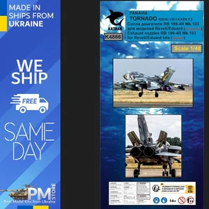 Boquillas de escape Katran 4866 1/48 Panavia Tornado IDS/GR1/Gr.1A/ADV F.2 RB 199-4R - Imagen 1 de 5