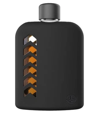 Frasco de vidrio moderno - Frasco de cadera resistente con corcho y silicona mar... Foto 1 de 3