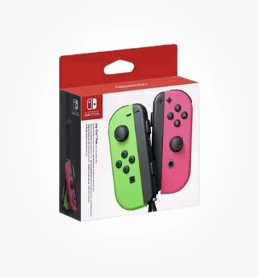 Nintendo Switch Joy-Con Controller Pair - Neon Green/Neon Pink - NEW - Image 1 of 2