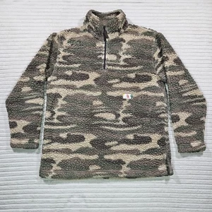 Pullover Stevenson Ranch Sherpa para hombre XL camuflaje polar 1/4 cremallera no es mi primer rodeo - Imagen 1 de 11