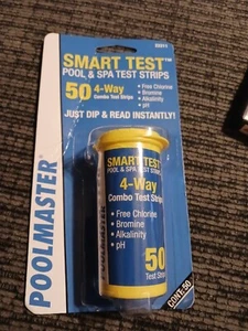 Poolmaster 22211 Smart Test 4-Way Pool and Spa Test Strips - 50Ct new sealed - Picture 1 of 3