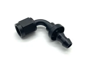 Conector de tablero de aluminio AN4 Push On 90° conexión negro 7/16 - 20 - Imagen 1 de 1