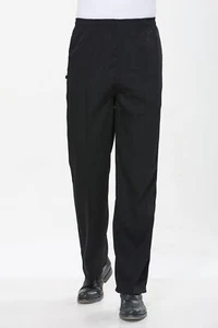 Men's Baggy Chef Pant Cargo Style Kitchen Work Uniform Elastic Waist Employee - Picture 1 of 38