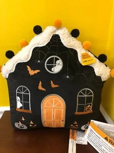 Sweet Treats Halloween Haunted House LED Light-Up 15" Decorative Throw Pillow - Picture 1 of 7