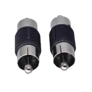 10 szt. wtyczka RCA na wtyczkę wtyczka RF adapter konwerter audio wideo łącznik AV NOWY - Zdjęcie 1 z 3