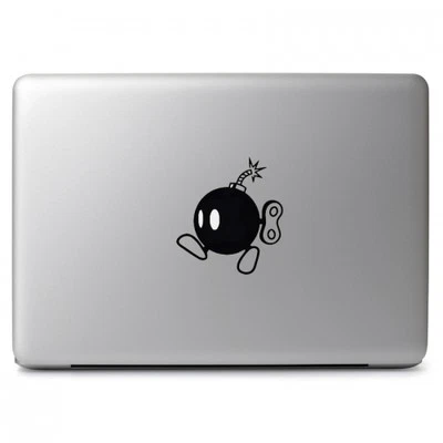 Mario Bomb Black for Macbook Air Pro Laptop Cup Car Window Vinyl Decal Sticker - Image 1 of 4