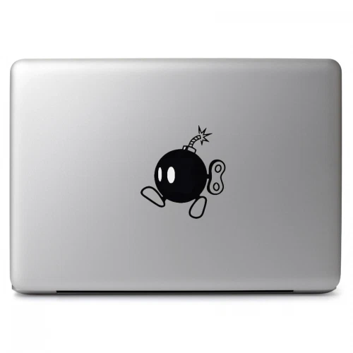 Mario Bomb Black for Macbook Air Pro Laptop Cup Car Window Vinyl Decal Sticker - Image 1 of 4