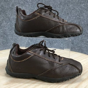Timberland Shoes Youth 4 Boys Bicycle Toe Oxford Sneakers Brown Leather Lace Up - Picture 1 of 19