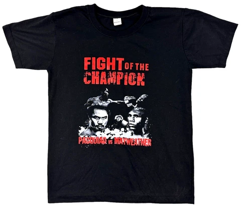 Mayweather Vs Pacquio Shirt Mens size Small Boxing Fight of the Champions Cover
