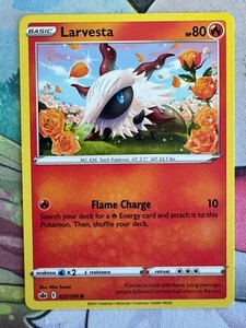 Larvesta Non Holo English Pokemon TCG BKJ805 - Picture 1 of 1