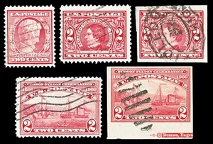 Scott 367, 370-373 1909 2c Red Issues 5 Diff High Quality Used F-VF Cat $57 - Picture 1 of 1
