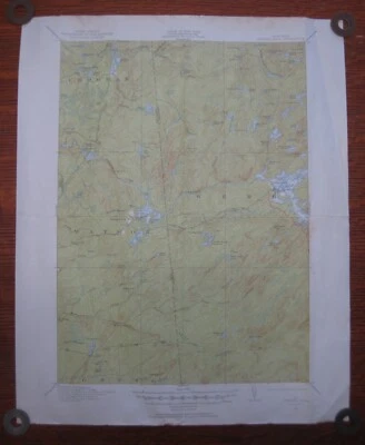 Vtg 1912 New York Topographic Quadrangle Number Four 15-Minute Map Adirondacks - Image 1 of 4