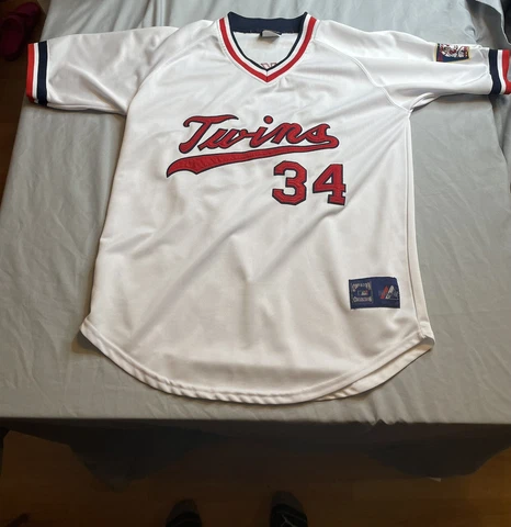Minnesota Twins Kirby Puckett #34 Jersey Size 50 Cooperstown Cover