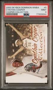 2000 SKYBOX DOMINION WNBA #5 CYNTHIA COOPER COLLECTION PSA 9 Houston Comets - Picture 1 of 2