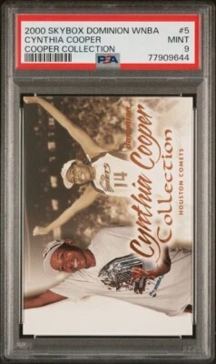 2000 SKYBOX DOMINION WNBA #5 CYNTHIA COOPER COLLECTION PSA 9 Houston Comets - Image 1 of 2