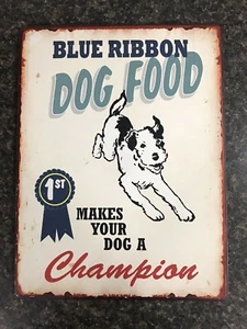 Letrero de metal Blue Ribbon para perros convierte a tu perro en un campeón  - Imagen 1 de 5