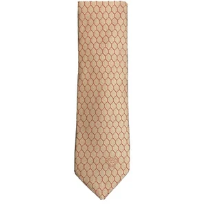 Pink-Salmon Versace Men Tie Rhombus Pattern With Versace Logo | Model- ICR8001 - Picture 1 of 5