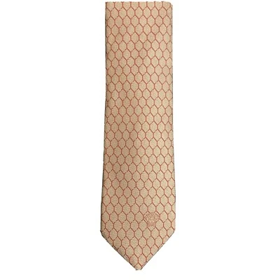 Rosa-Salmón Versace Hombres Corbata Rombo Patrón Con Logo Versace | Modelo- ICR8001 Foto 1 de 4