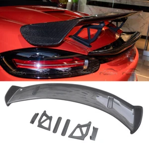 Carbon Fiber For 16+ Porsche 718 Cayman Boxster GT4 Style Roof Wing Kits Spoiler - Picture 1 of 12