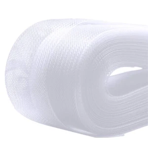50 yds White Polyester Horsehair Trim Braid Hem for Sewing Wedding Dress Gowns - Picture 1 of 5