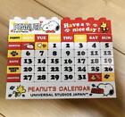 Peanuts Snoopy Block Calendar Universal Studio Japan USJ Limited Red Yellow 2018