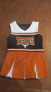 Texas Longhorns Cheerleader Embroidered Dress Size 2T Sports Genuine Sport - Picture 1 of 7