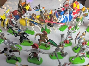 38 Piece Set Vintage Toy Knights, Britains LTD et al AS IS - Picture 1 of 24