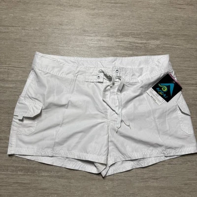 Pantalones Cortos De Colección Kanu Surf Para Mujer 14 Tabla Blanca Surf Nuevos Con Etiquetas Cordón Playa Vacaciones Foto 1 de 4