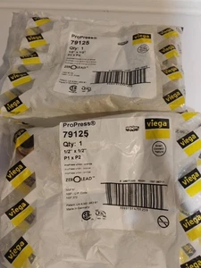 2-Viega 79125  1/2" X 1/2" ProPress Union (Lead Free) Bronze P1 x P2  - Bild 1 von 3