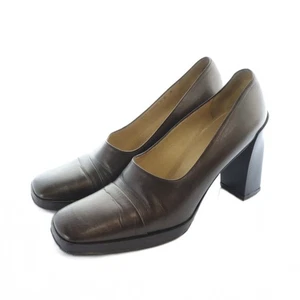 GUCCI Pumps Women's Size 8 Brown Leather - Picture 1 of 7