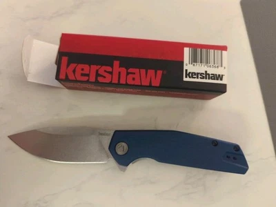 Kershaw Lucid Folding Knife 3.25" 8Cr13MoV Steel Blade Blue Handle - Image 1 of 2
