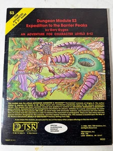 Dungeons & Dragons Dungeon Modul S3 Expedition zu den Barrier Peaks 1981 - Bild 1 von 2